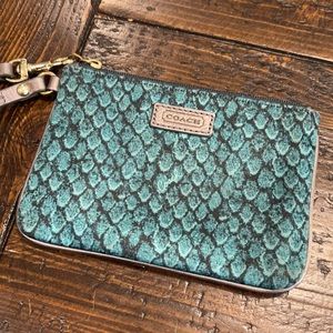 COACH Small Fabric Wristlet